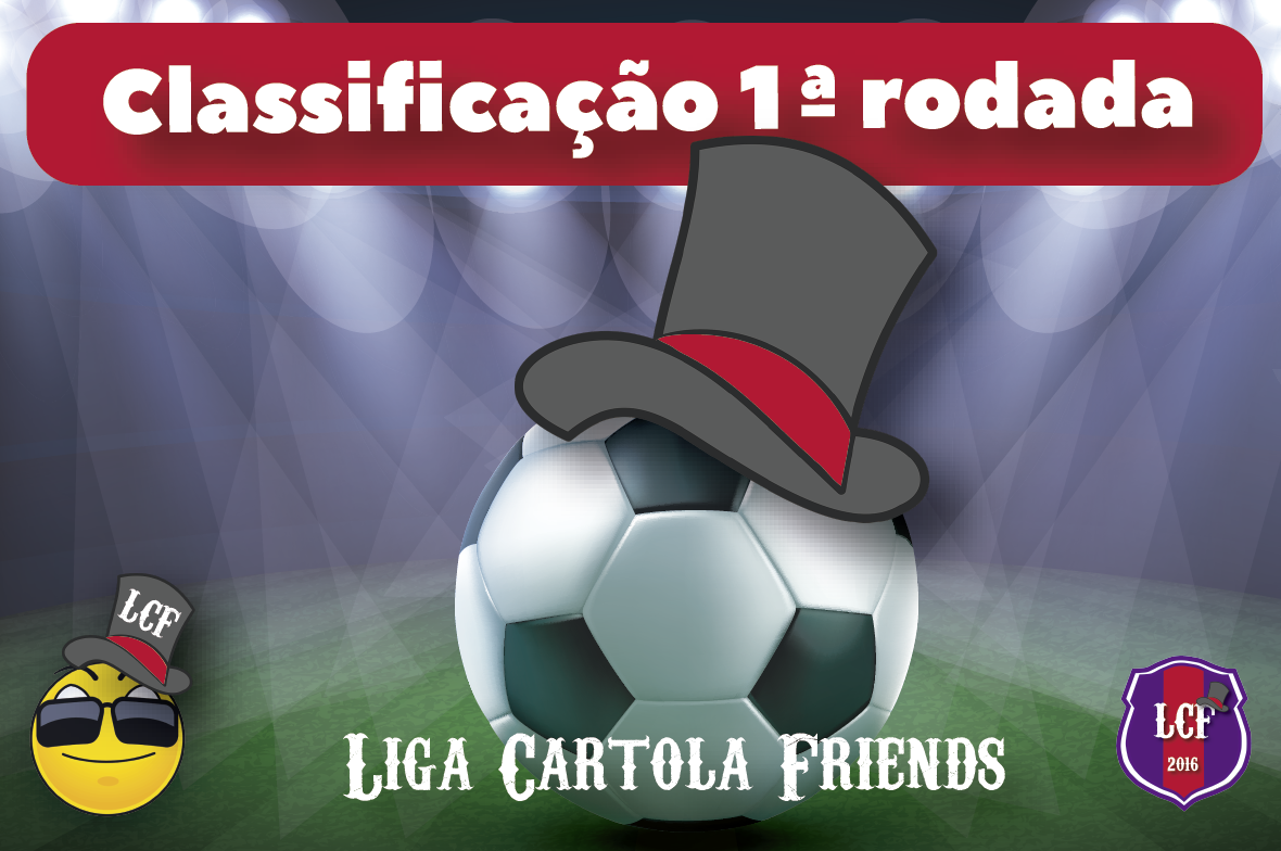 Classificação primeira rodada liga cartola friends | Cartola fc